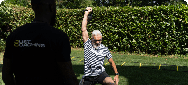 image d'un homme durant son coaching personnel